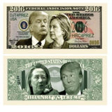 Donald Trump VS Hillary Clinton Federal Indecision 2016 Note