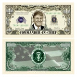 Donald Trump Commander In Chief Million Dollar Bill