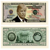 Donald Trump 2019 Presidential Dollar Bill - Limited Edition Novelty Dollar Bill